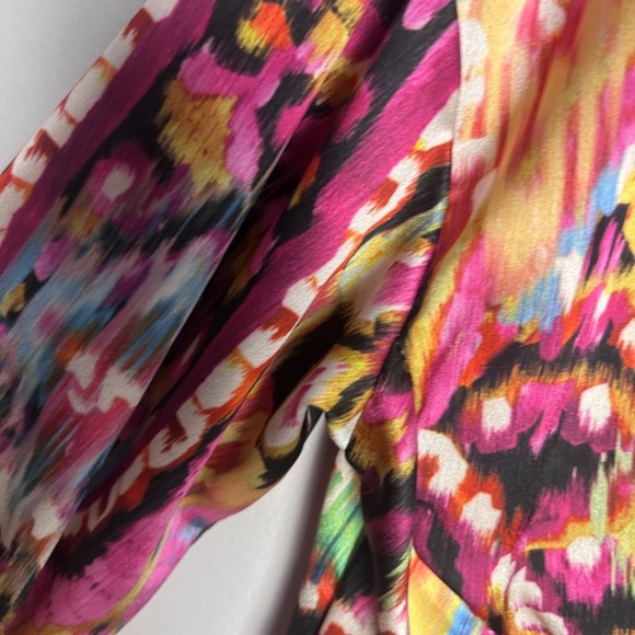 Vibrant Multicolor Patterned Dress - Picture 4 of 5